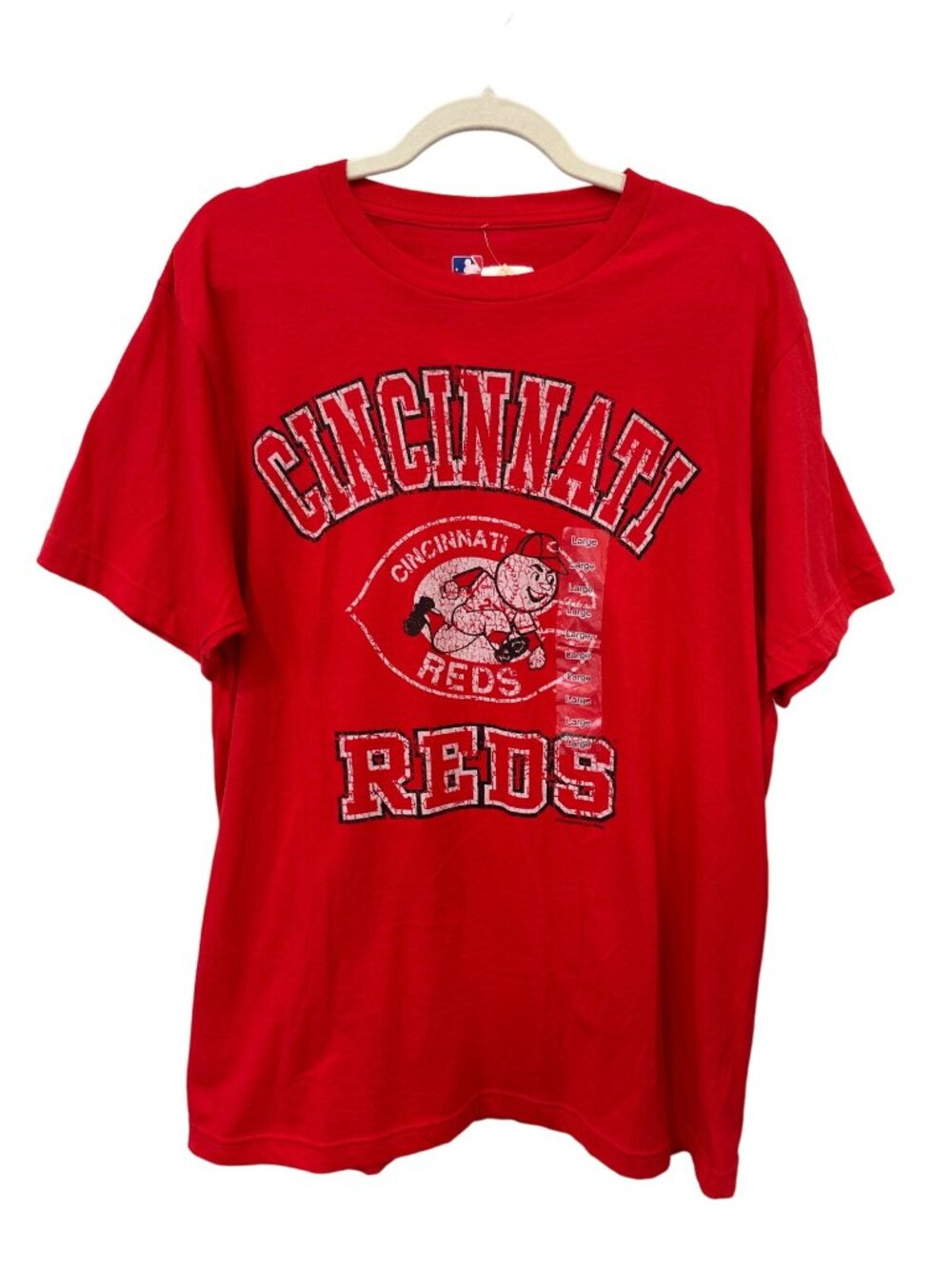 Genuine Merchandise T Shirt Large Cincinnati Reds National League MLB Red NEW